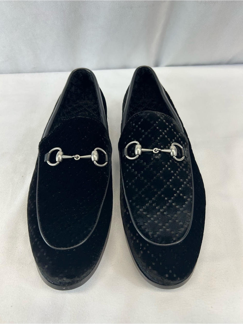 Gucci Next Horsebit Velvet Loafers